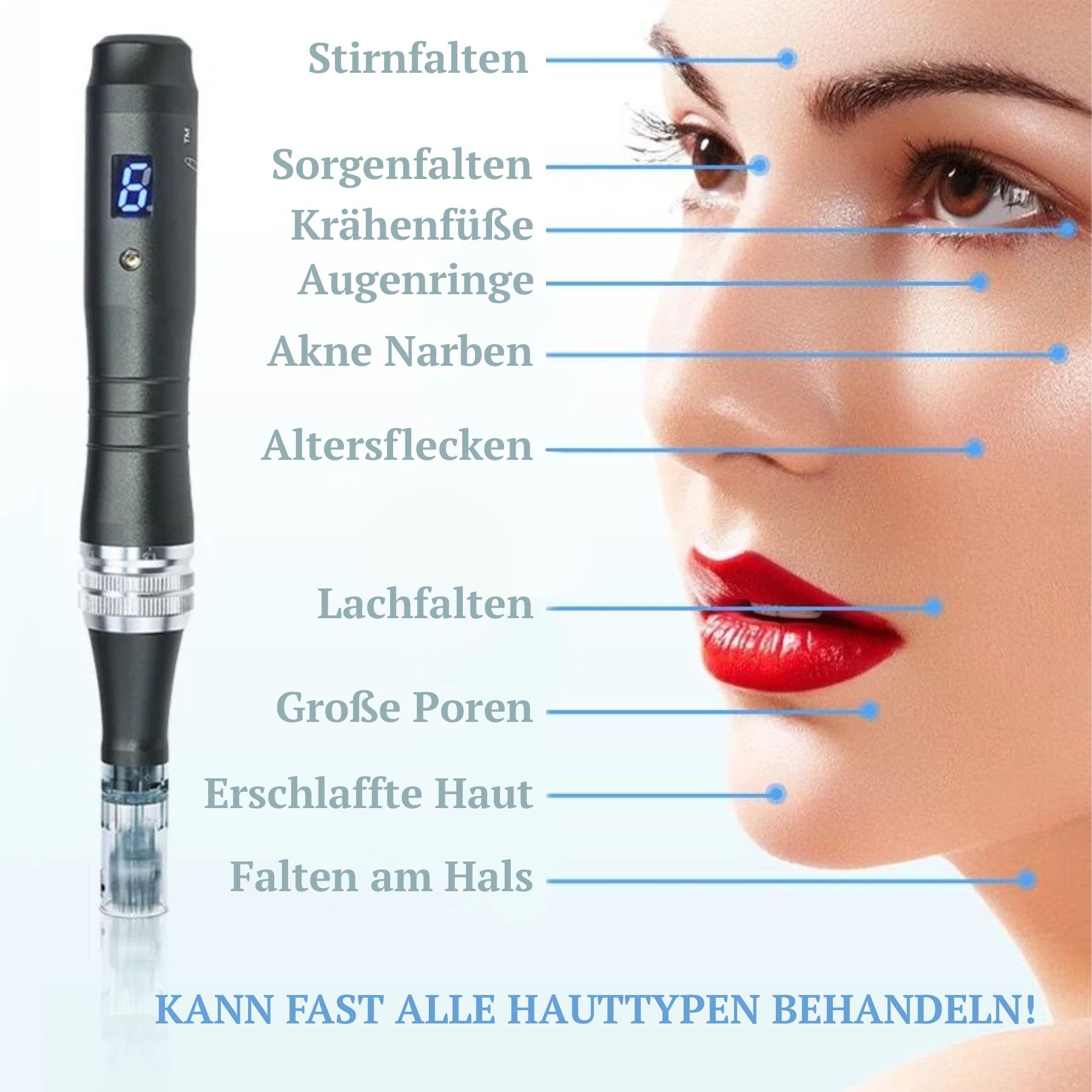 P-Beauty Dermapen Microneedling Gerät M8