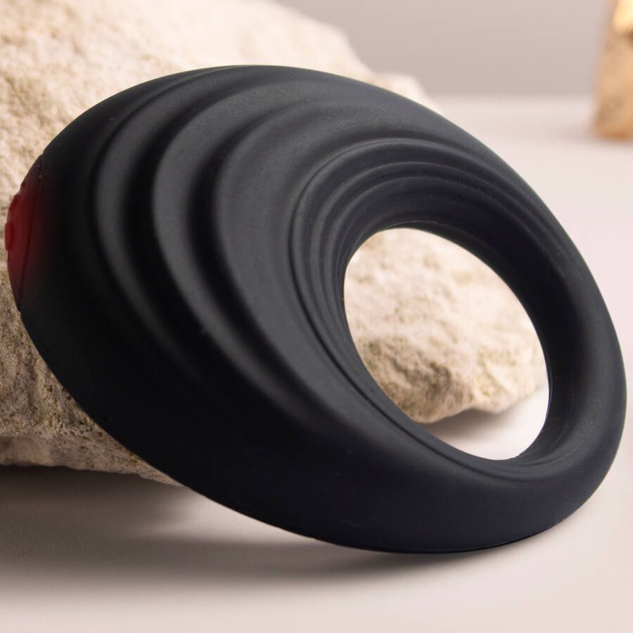 Rocks-off - Spire Vibrating Liquid Silicone Ring Black