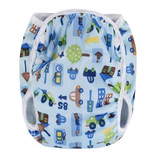 T-TOMI Schwimmwindel Blue cars S