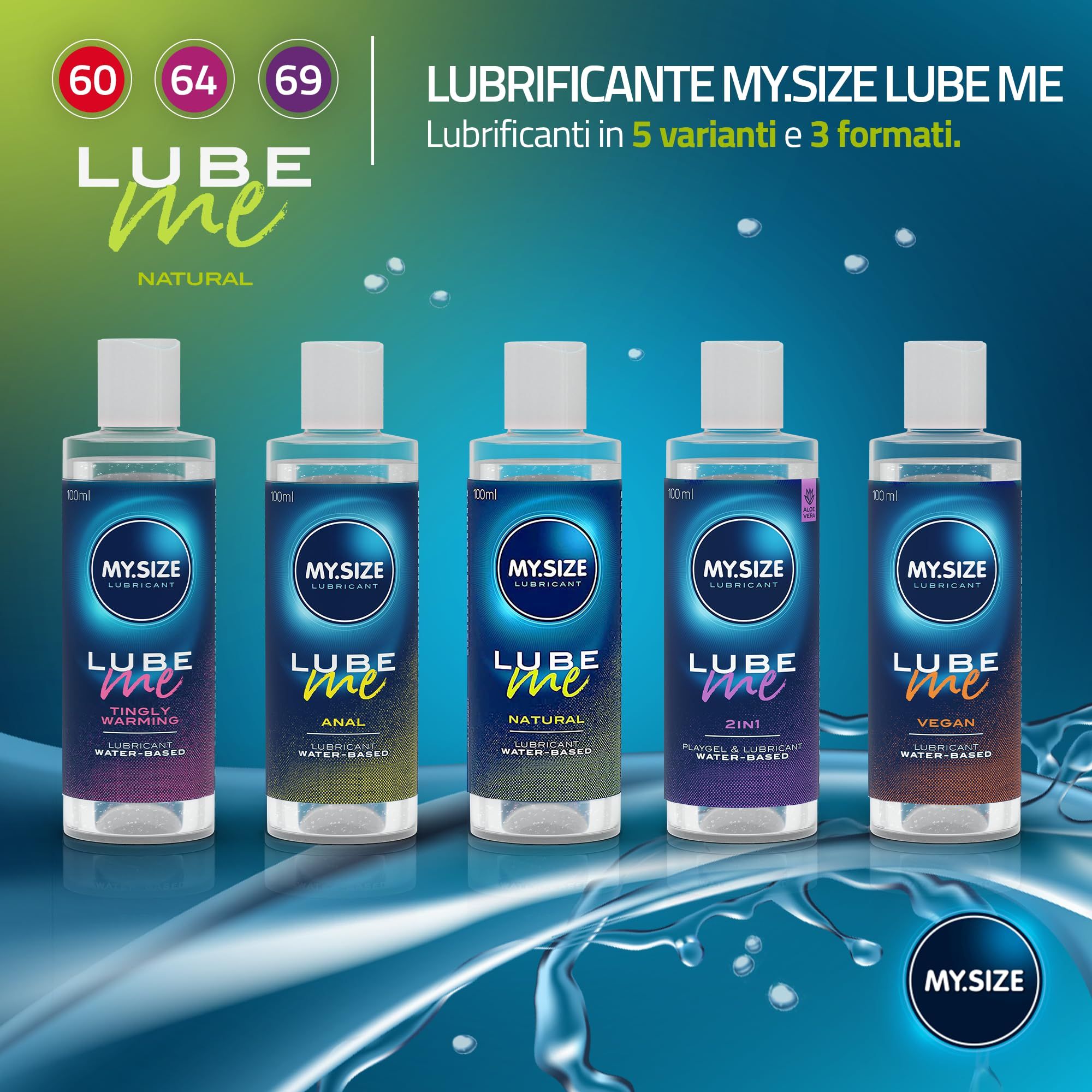 MY.SIZE Kondome + LUBE ME Natural Set