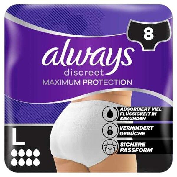Always Discreet Maxi Schutz Höschen Größe L