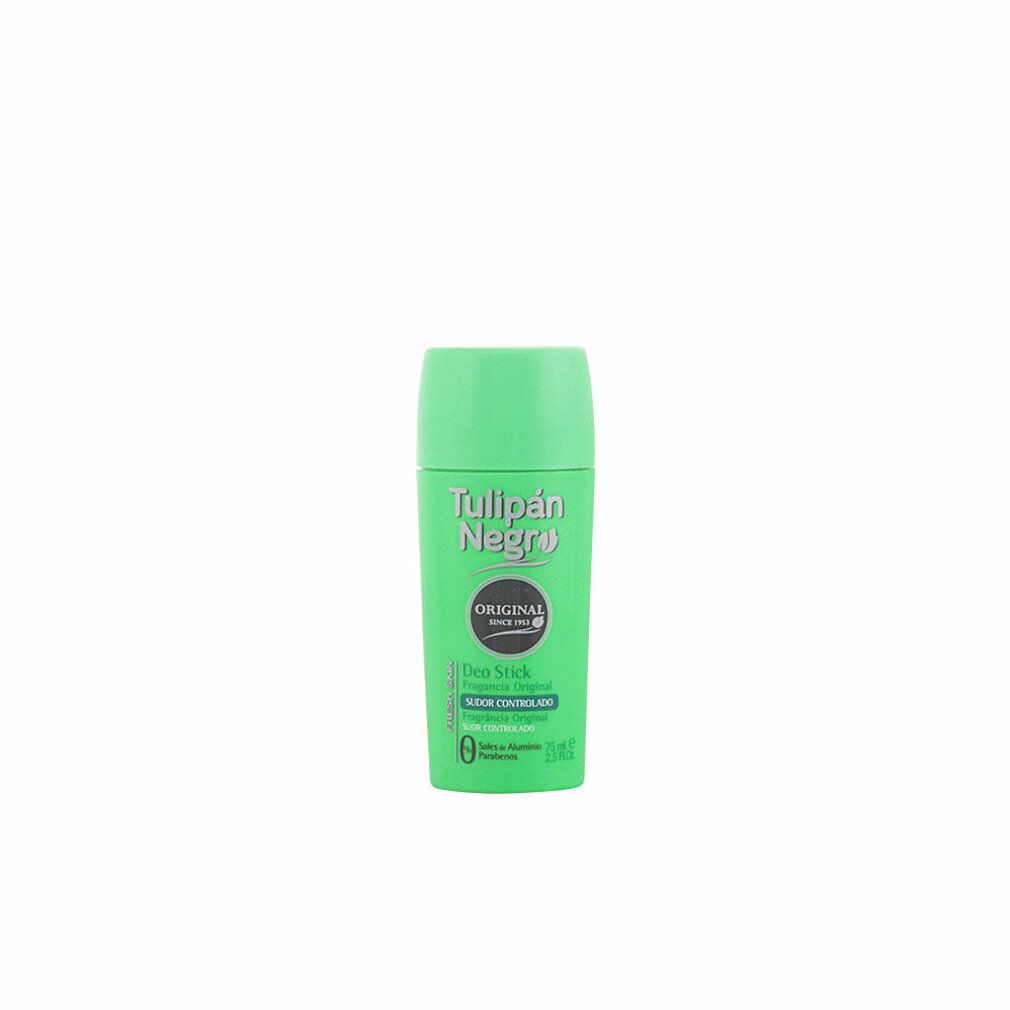 Grüner Deo-Stick von Tulipán Negro, Original-Duft, seit 1953.