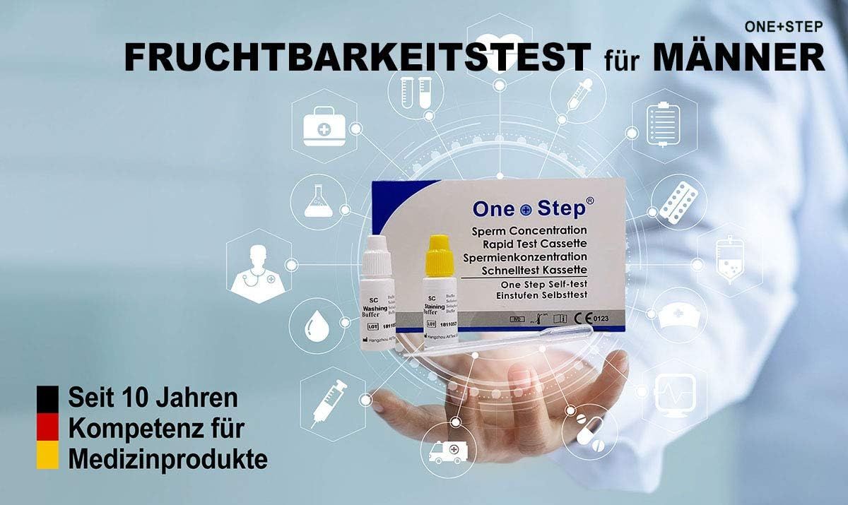 One+Step Fruchtbarkeitstest Sperma Test für Männer - Spermientest für zu Hause