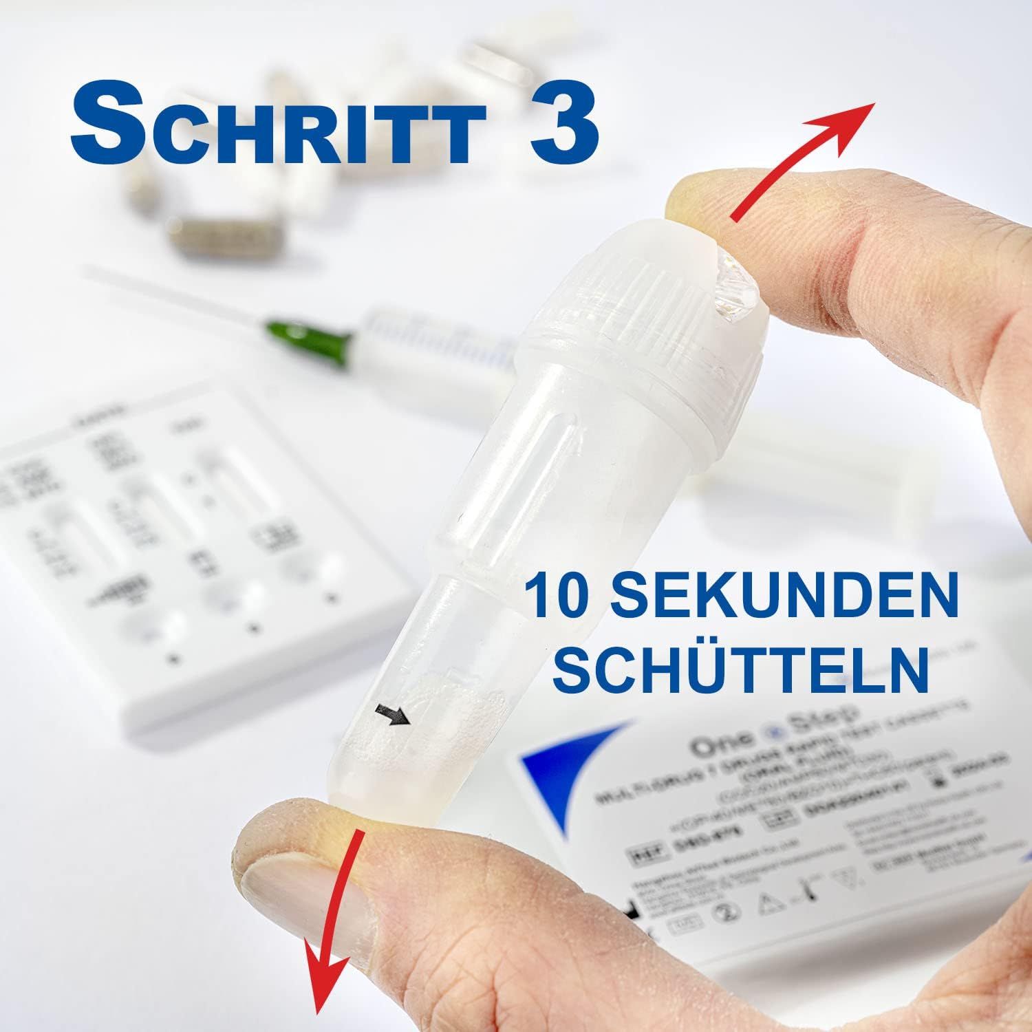 One+Step Multi Drogentest Speichel für 7 Drogenarten (COC/THC/OPI/AMP/MTD/BZO/MET)