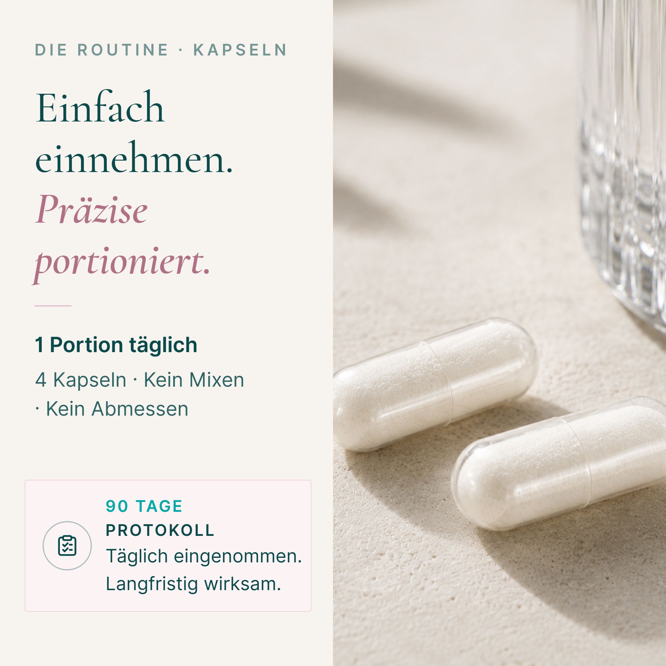 Schematische Darstellung der Umwandlung von Kollagen zu bioaktiven Peptiden.