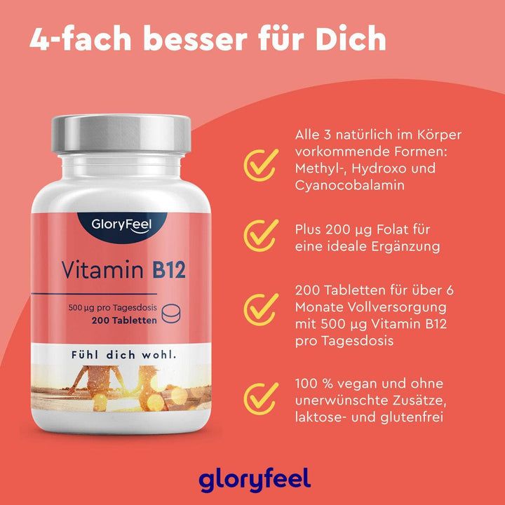 gloryfeel® Vitamin B12 - 500 µg