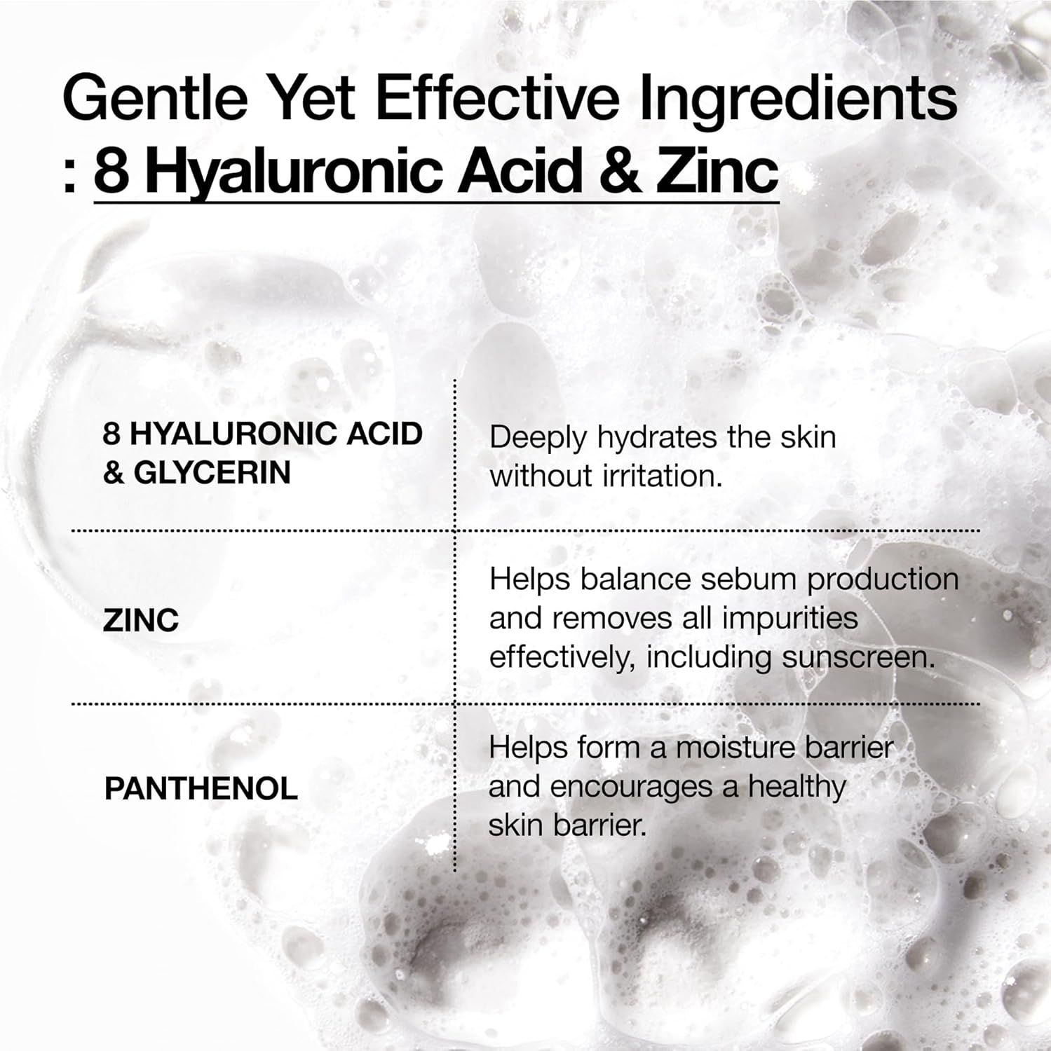 ANUA 8 Hyaluronic Acid Hydrating Gentle Foaming Cleanser