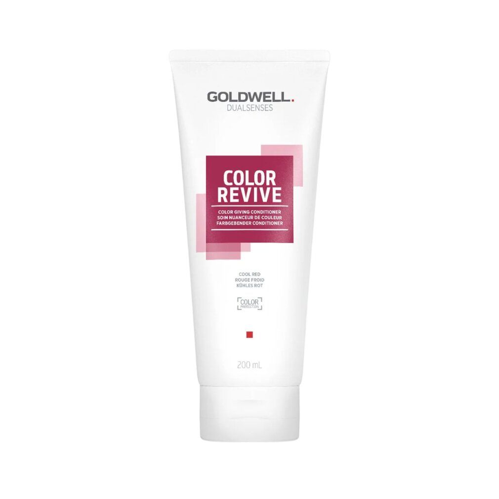 Weiße Tube mit Goldwell Dualsenses Color Revive. Aufschrift: COLOR REVIVE, Cool Milk. 200 ml.