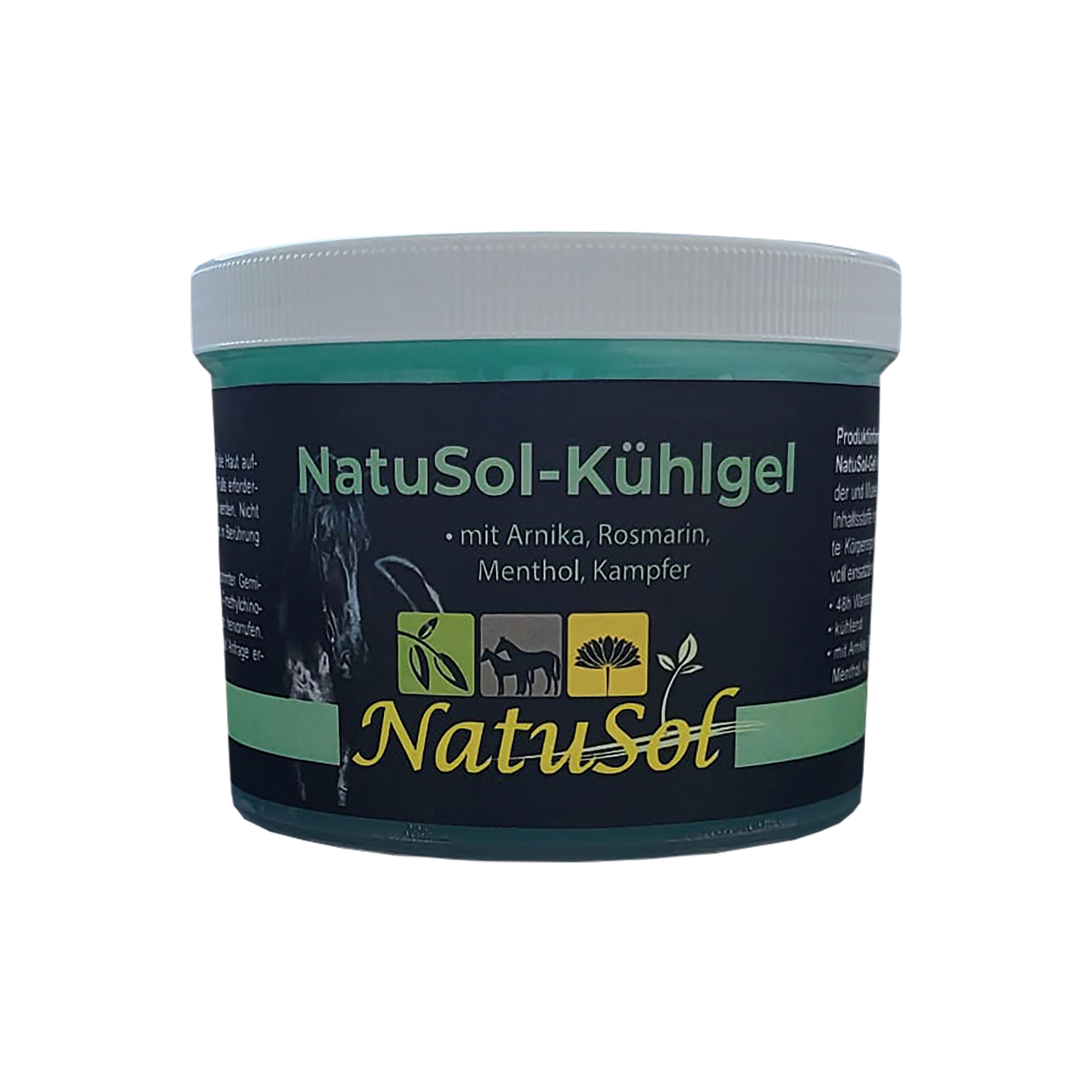 NatuSol Gel für Pferde - kühlend, mit Arnika, Rosmarin, Menthol & Kampfer