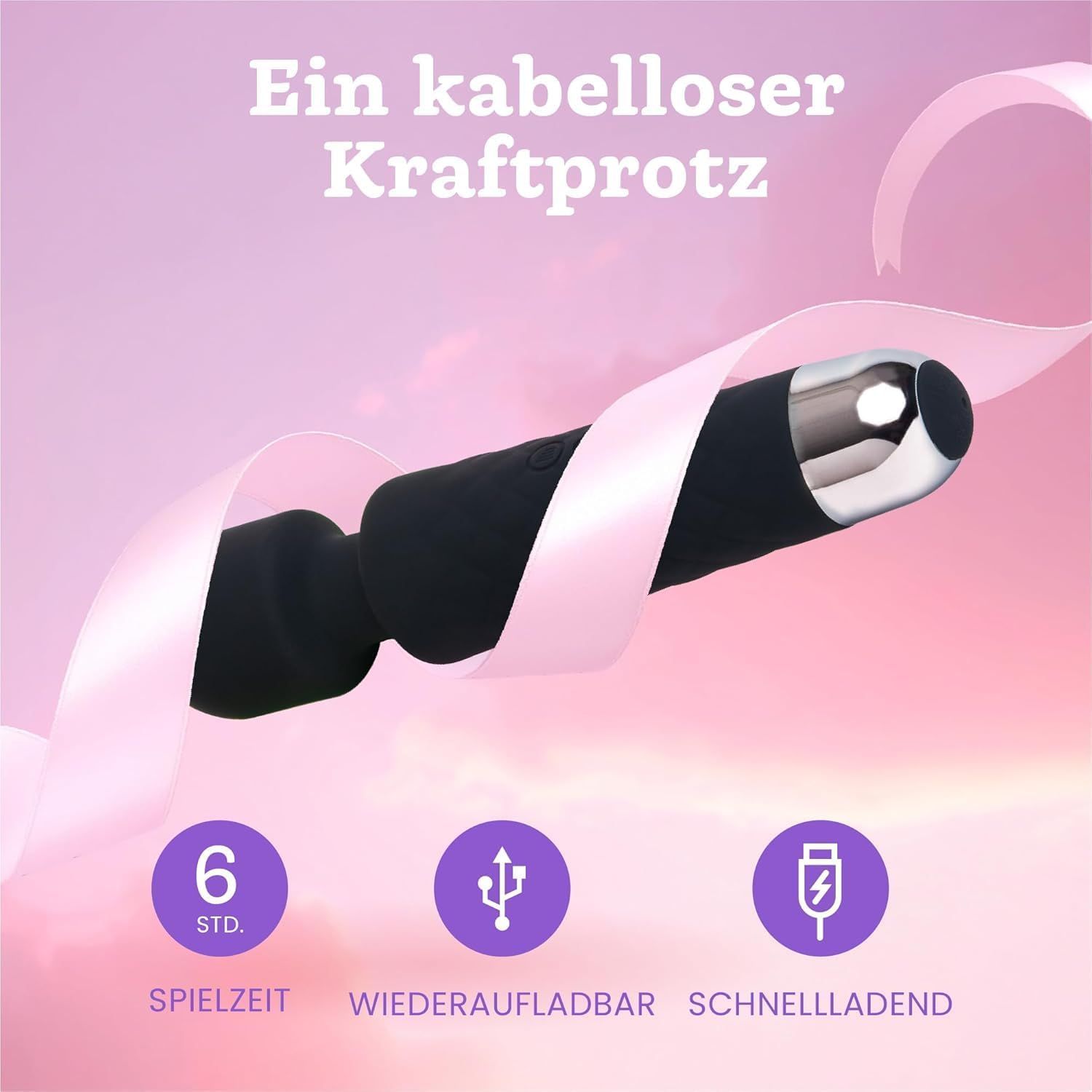 Oliver James Vibrator für Frauen - Leise & Leistungsstark Schwarz