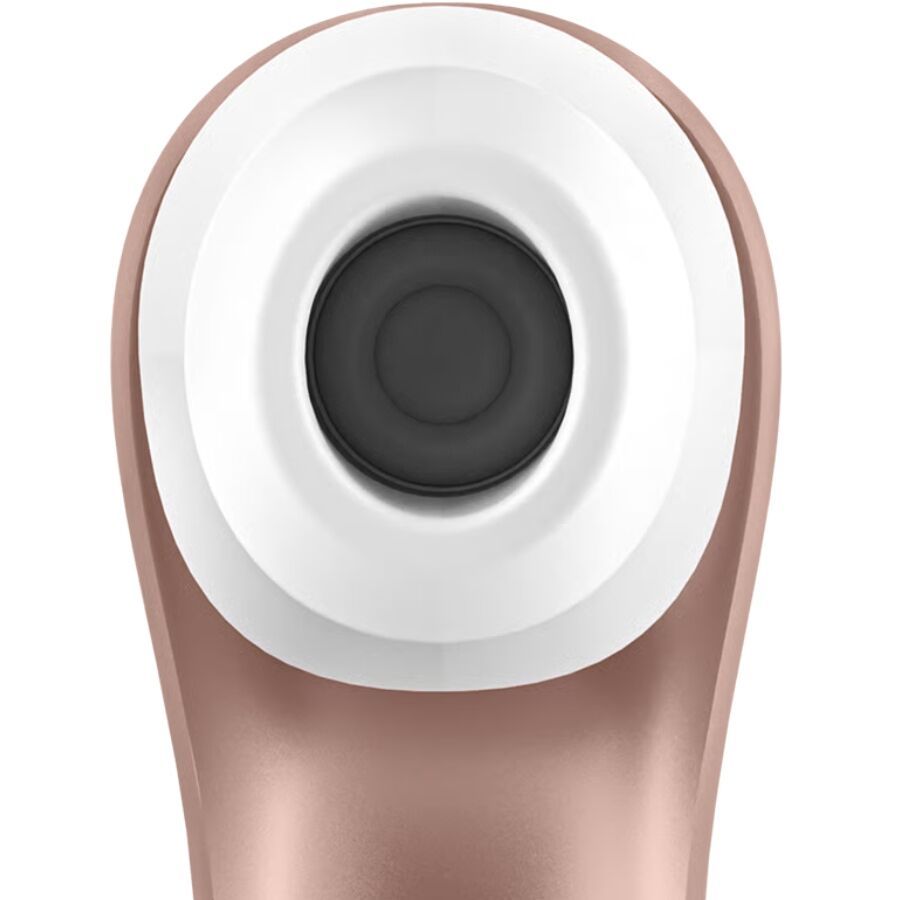 Satisfyer Pro 2 Air Pulse Stimulator in Roségold, schräg von vorne mit Air Pulse Logo.
