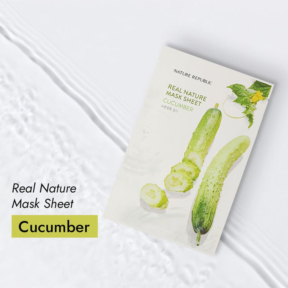 NATURE REPUBLIC Real Nature Cucumber Sheet Face Mask