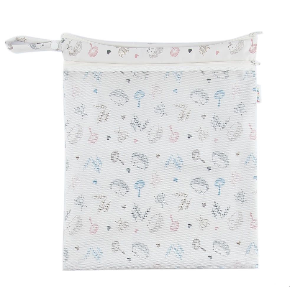 Popolini Windelsack mit Netztasche Woodland