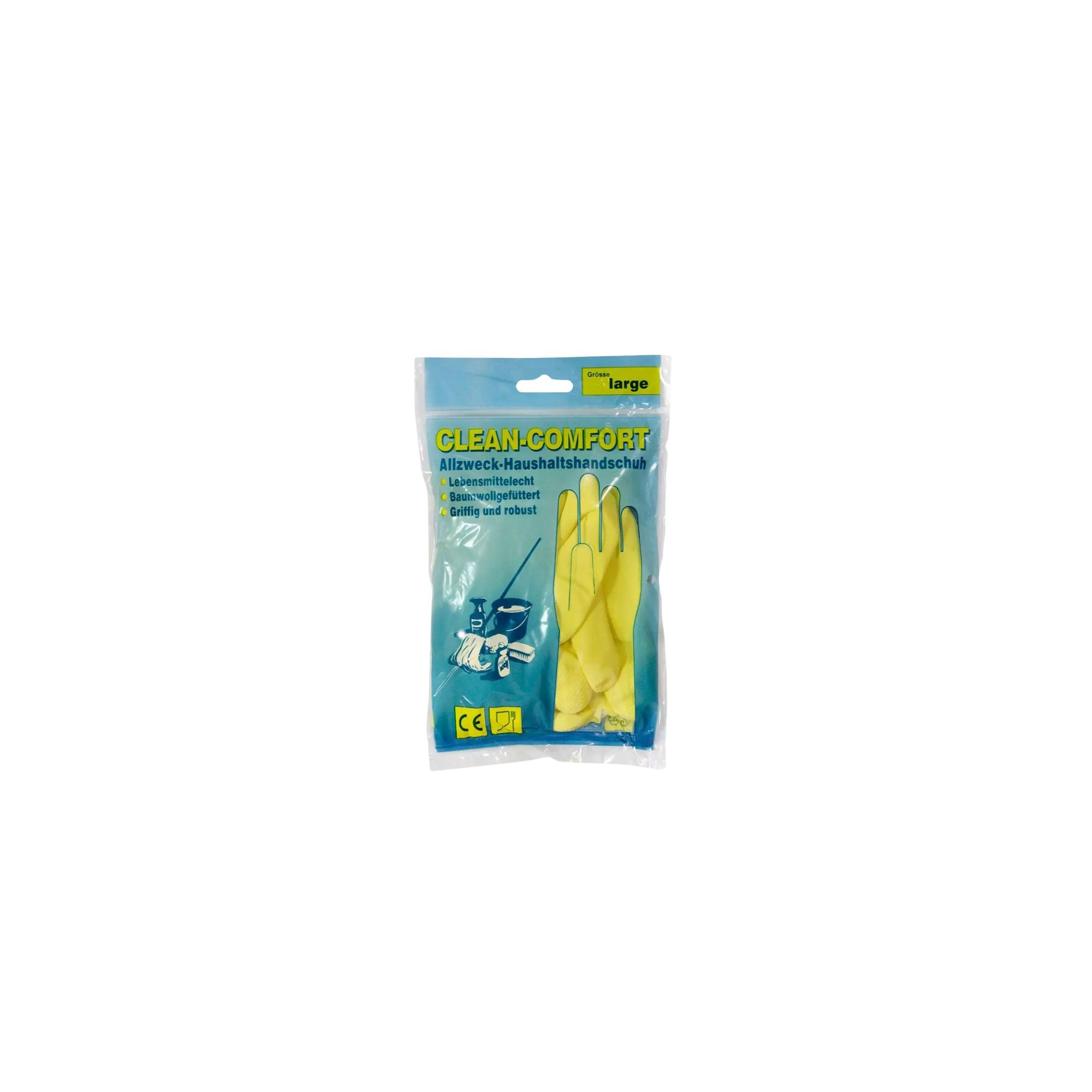 AMPri Clean Comfort Latex Haushaltshandschuhe 1 Paar gelb Gr. XL