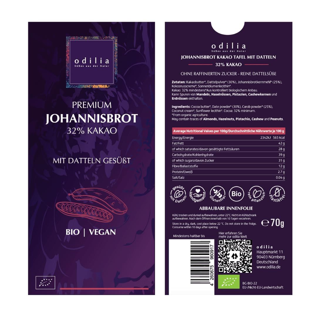 odilia Premium Johannisbrot Schokolade