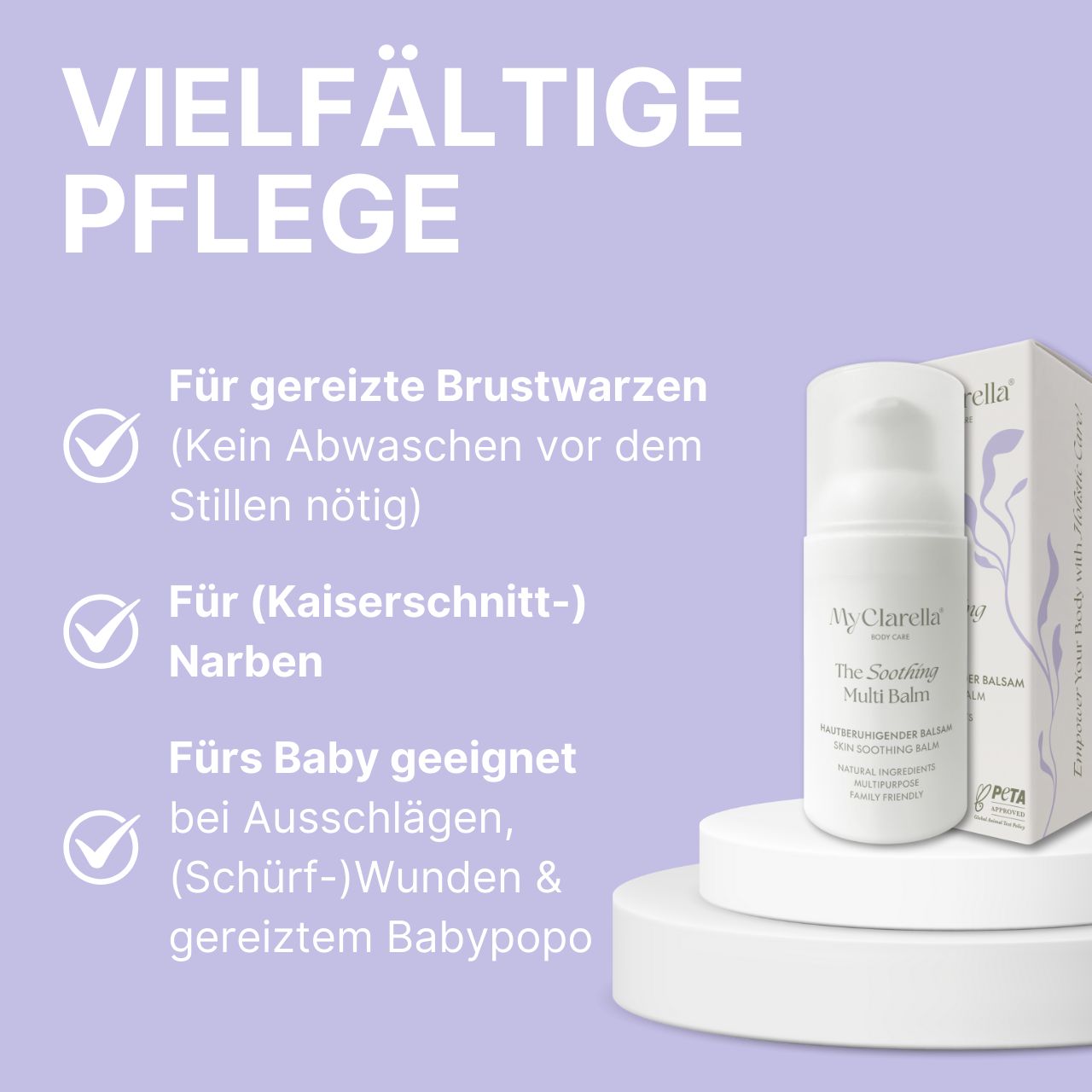 Mama & Baby Balm für Brustwarzen, Narben & Wundschutz - The Sooting Multi Balm
