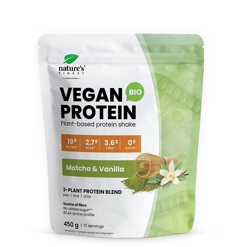 Nature's Finest Bio Vegan Protein Vanille & Matcha, Proteinpulver
