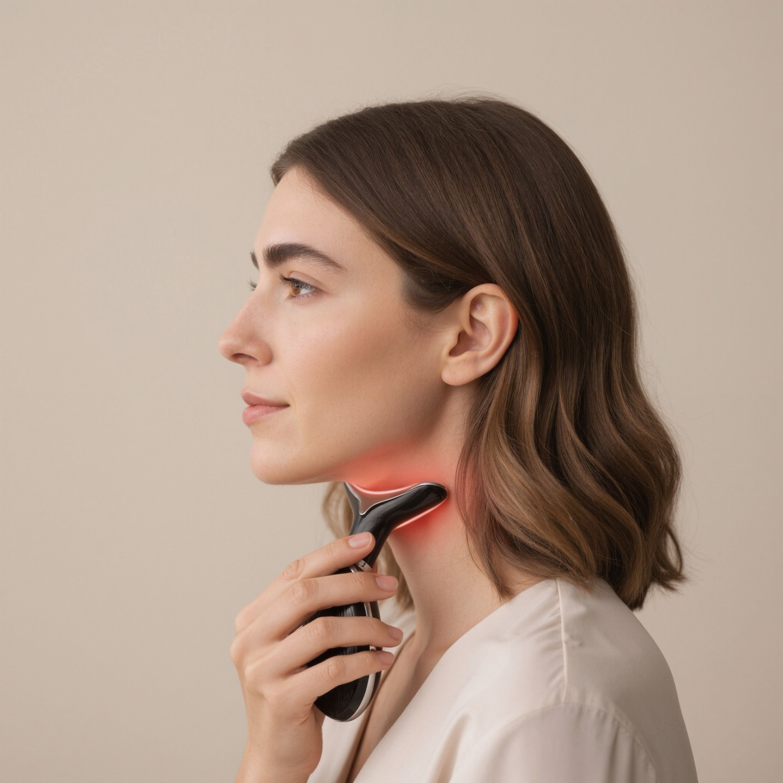 EMS- & LED-Gesichtsreinigungsgerät – Positive/Negative Ionen, Anti-Aging, Straffend & Wärme