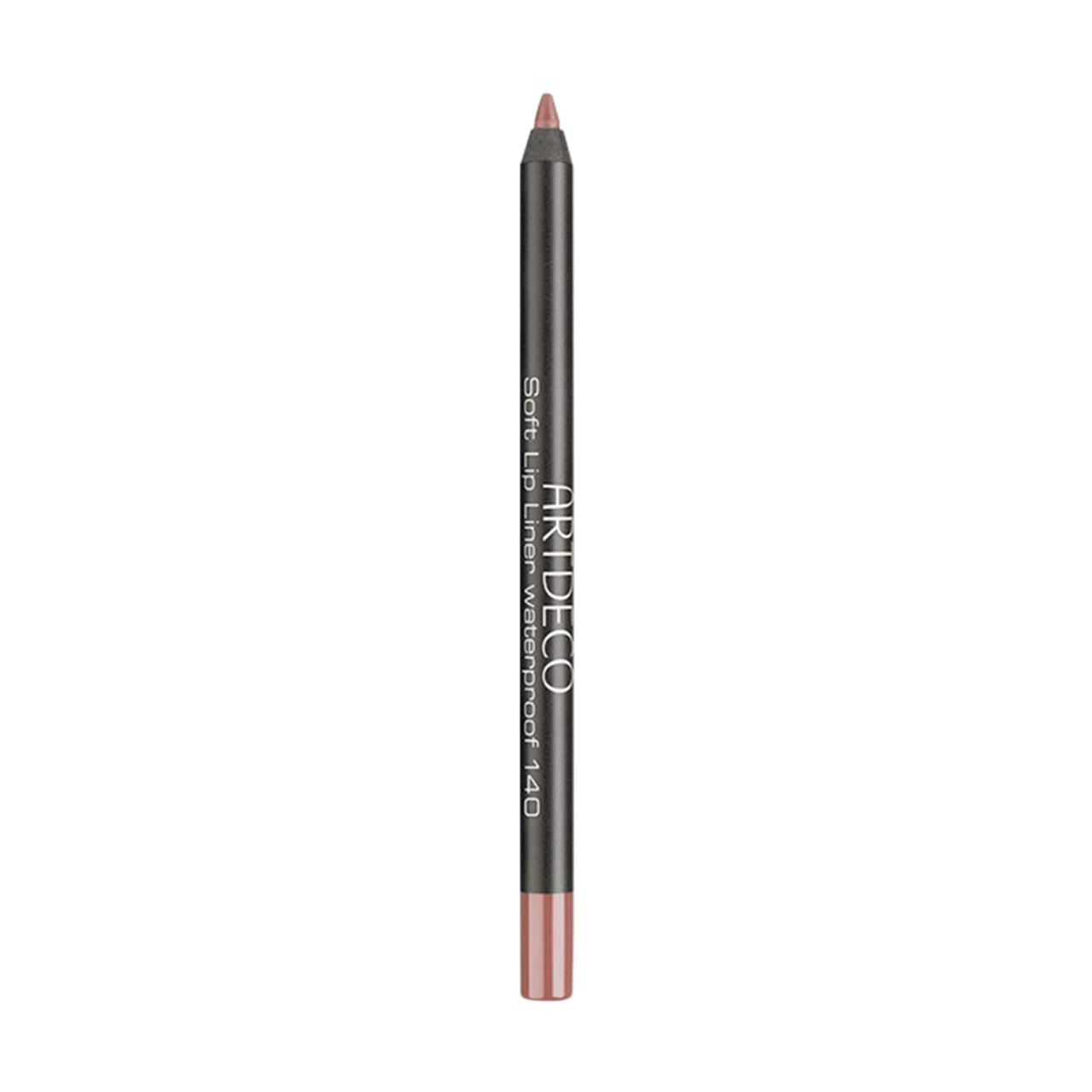 Lippenstift-Stift. Schwarz, mit Produktbezeichnung und Farbnummer. Spitze und Ende in Rosé.