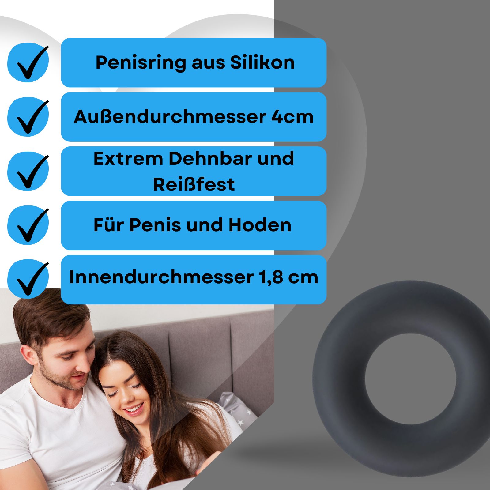 Lovelyness - Penisring aus Silikon - Liquid XS