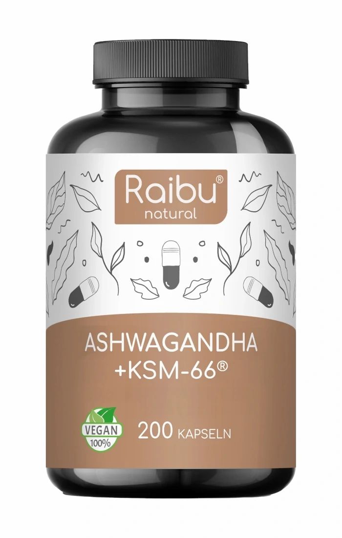 RAIBU Ashwagandha KSM-66 Komplex