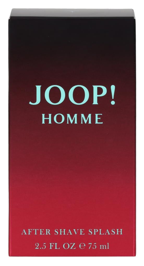Joop! Homme After Shave Splash 75 ml Verpackung, Detailansicht.