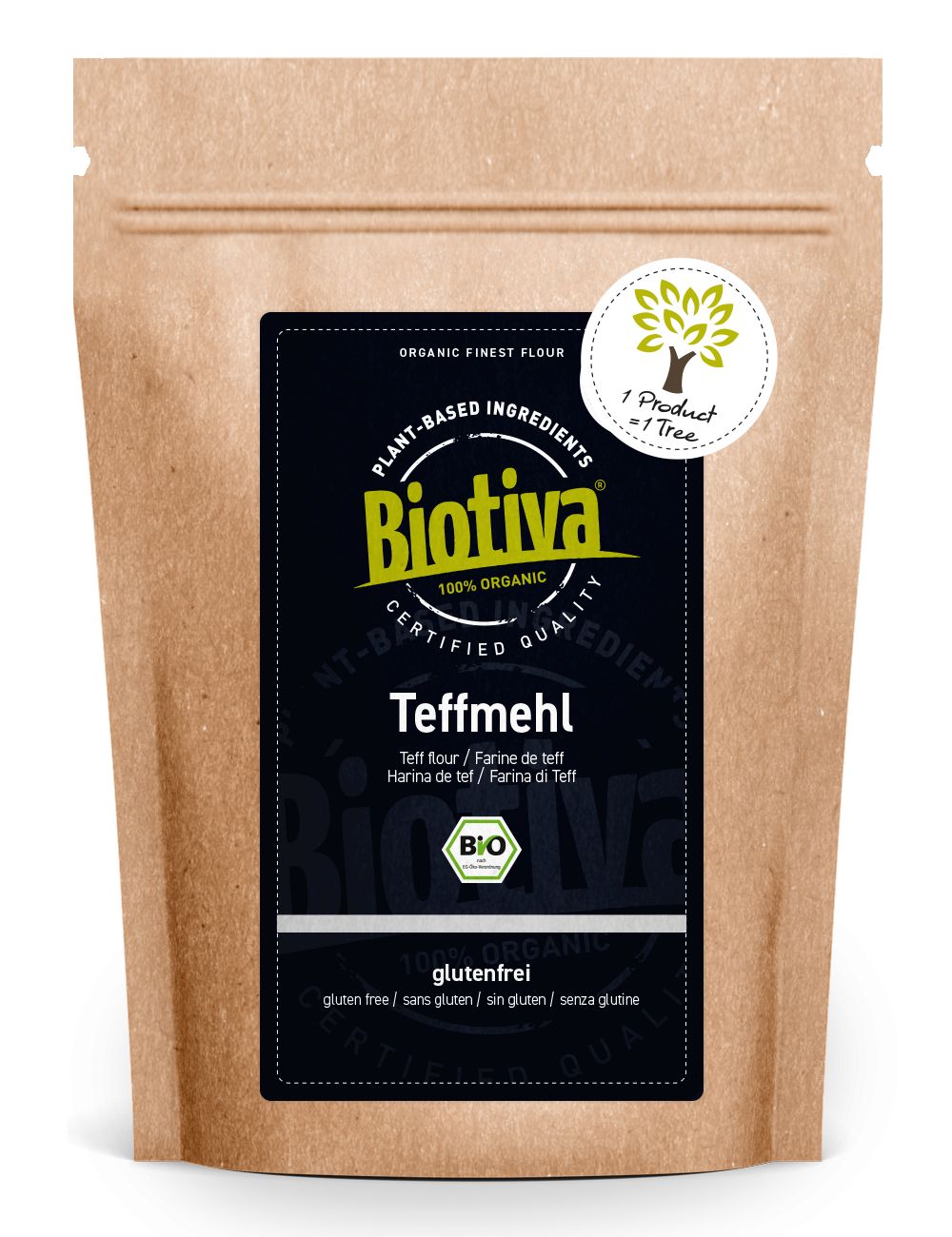 Biotiva Teffmehl weiß Bio