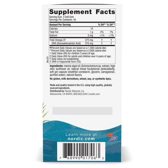 Nordic Naturals DHA für Kinder aus Algen - Beerenlimonade-Geschmack