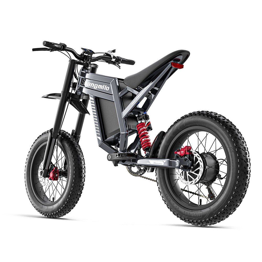 SHENGMILO S900 Bicicletta elettrica fuoristrada da 20" con batteria da 60V 30Ah