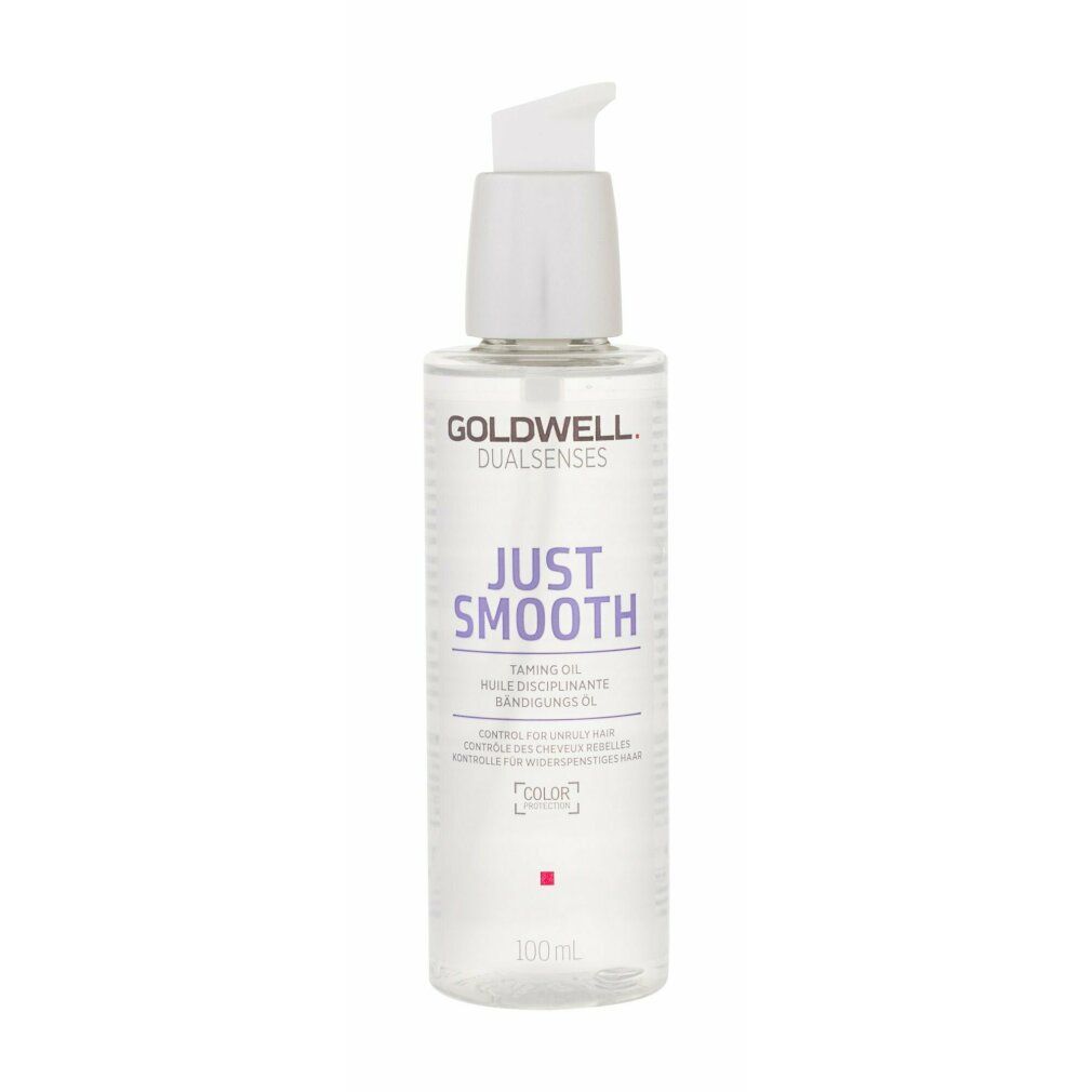 Goldwell Dualsenses Just Smooth Taming Oil in klarer Flasche mit Pumpspender, 100ml.