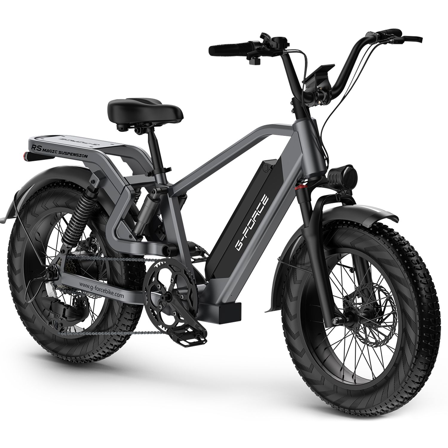 G-FORCE RS Vollgefedertes E-Bike, 48V 15Ah herausnehmbarer Akku
