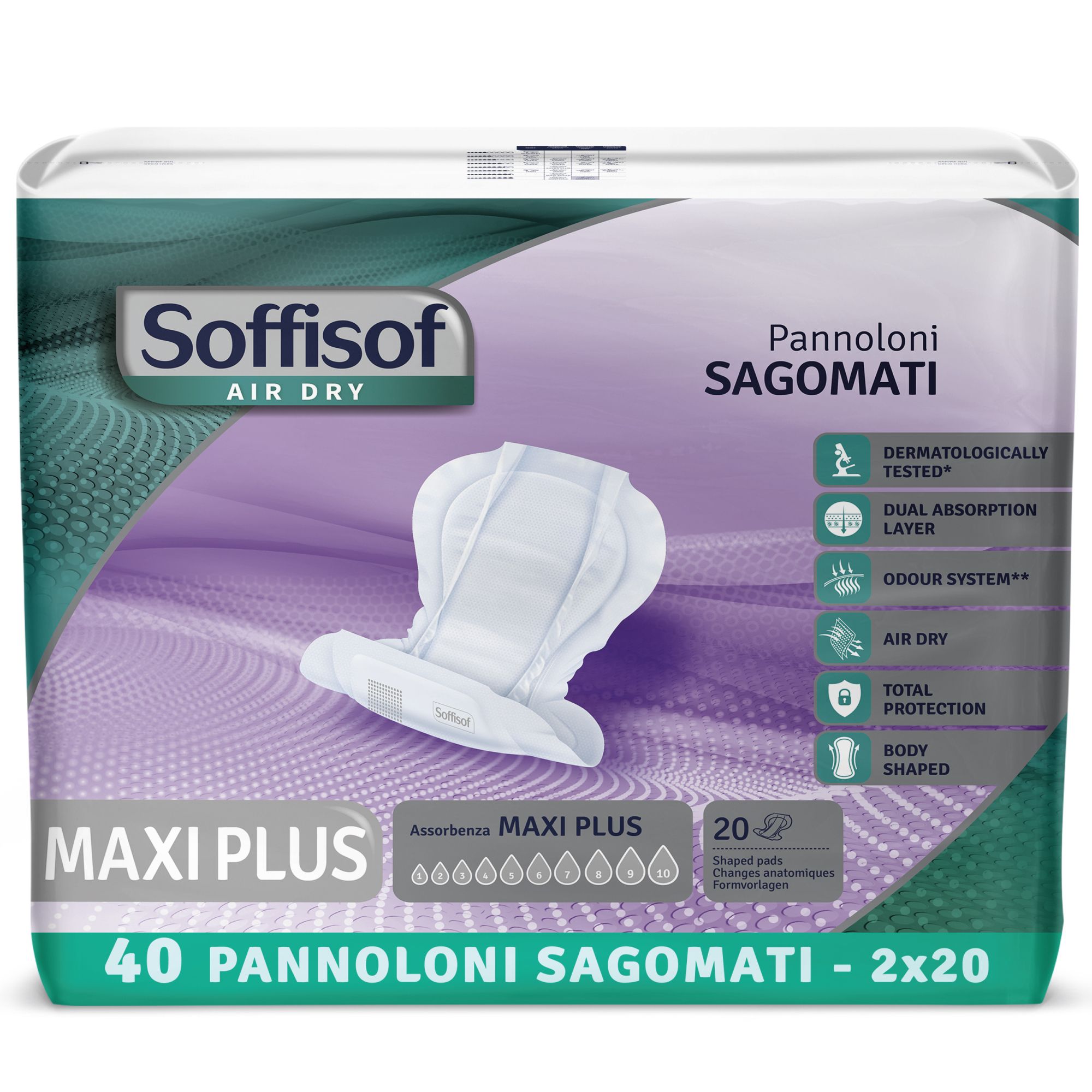 Soffisof Inkontinenzeinlagen für Erwachsene Maxi Plus
