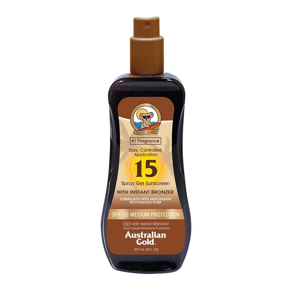 Australien Gold SPF 15 spray gel bronzer