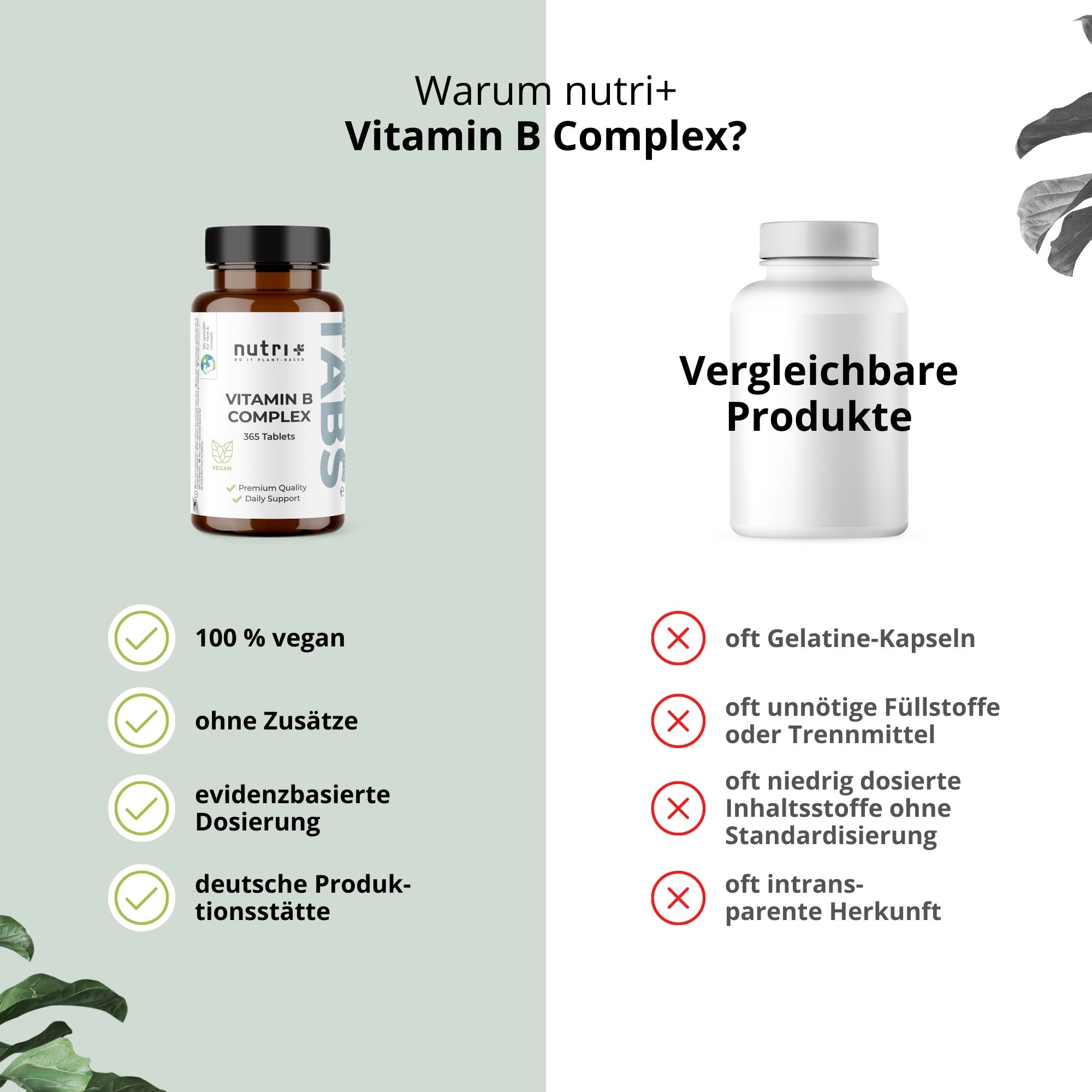 nutri+ Vitamin B Komplex Tabletten