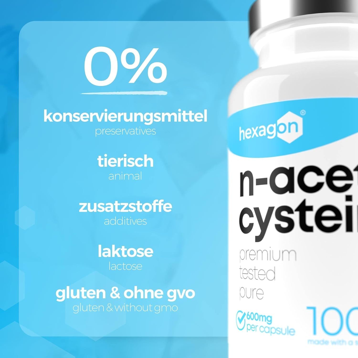 Hexagon NAC N-Acetyl-Cystein Kapsel