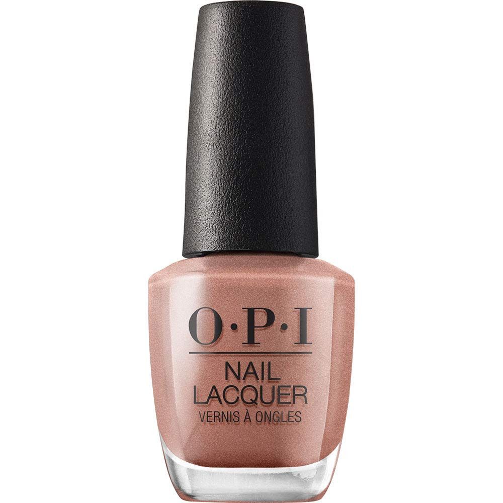 Nagellackflasche mit schwarzem Deckel. Aufschrift: OPI Nail Lacquer Vernis à Ongles.