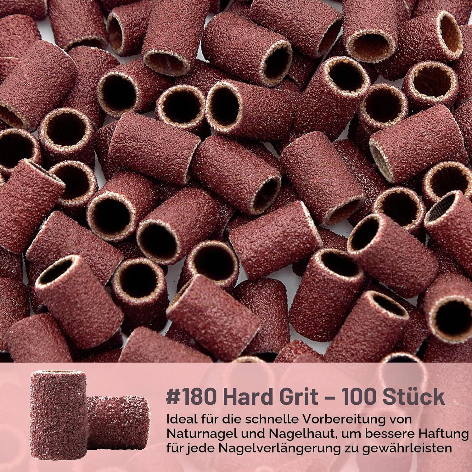 Hundert Stück #180 Hartkörnung Schleifbänder für die Nagelvorbereitung.