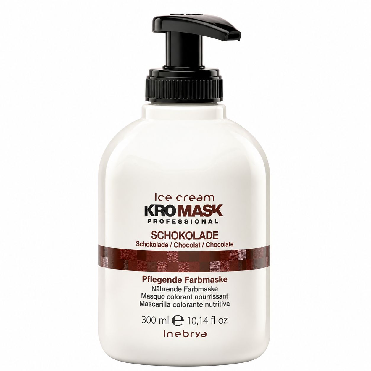 Innebrya Ice Cream Kromask Schokolade pflegende Farbsmaske, 300ml Flasche mit Pumpspender.