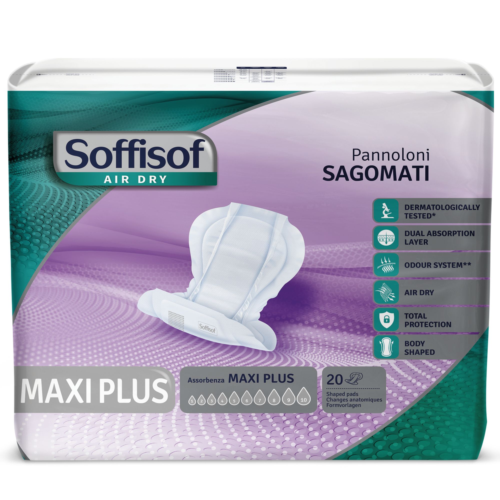 Soffisof Inkontinenzeinlagen für Erwachsene Maxi Plus