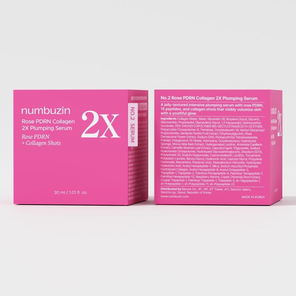 NUMBUZIN Nr.2 Rose PDRN Collagen 2X Plumping Serum