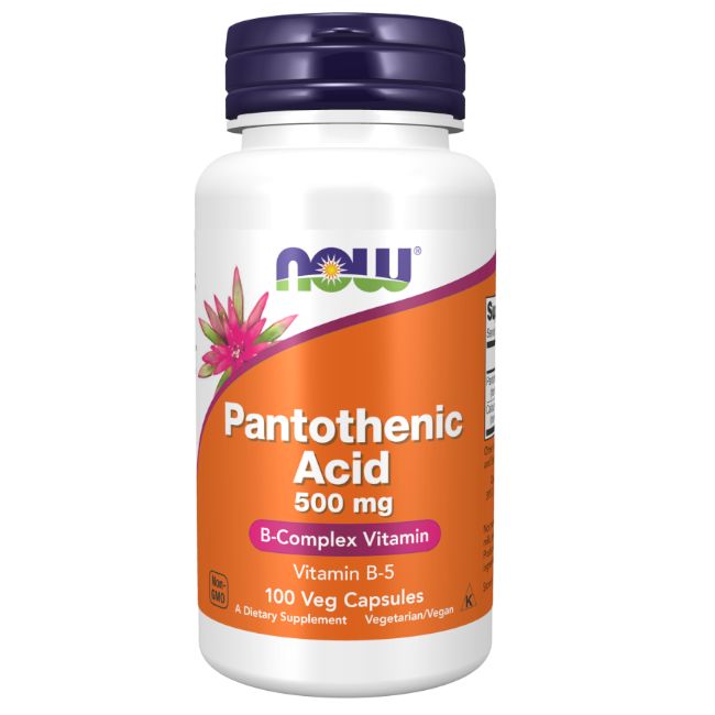 Now Foods Pantothensäure 500 mg 100 pflanzliche Kapseln