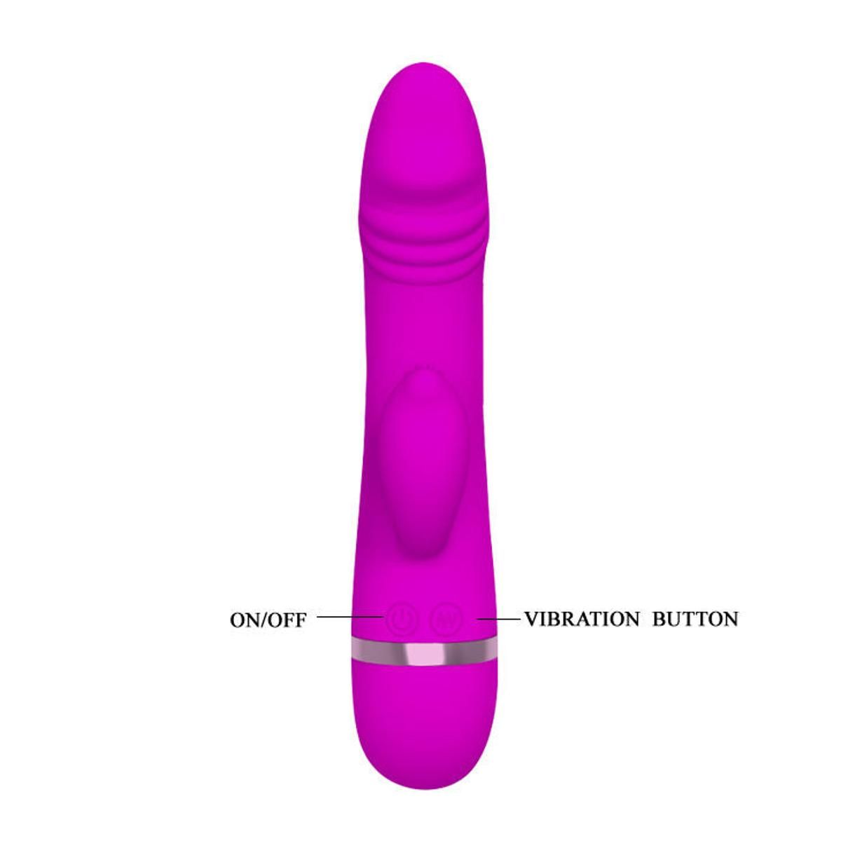 Rabbitvibrator "David" | Flüsterleise, 30 verschiedene Vibrationsmodi | Pretty Love