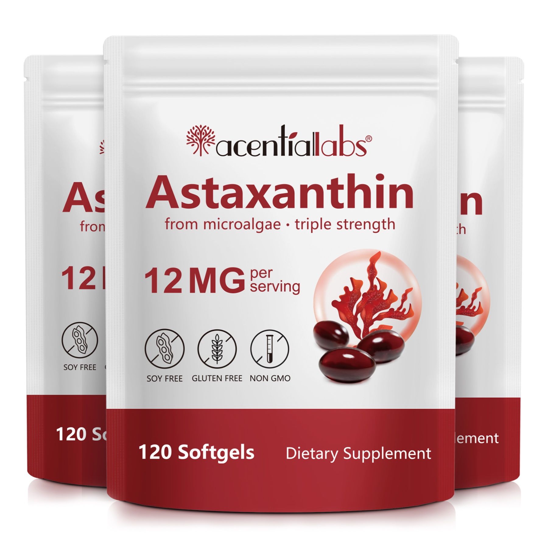 Aliver Astaxanthin Hochdosiert Antioxidans für Immunsystem mit Algenextrakt