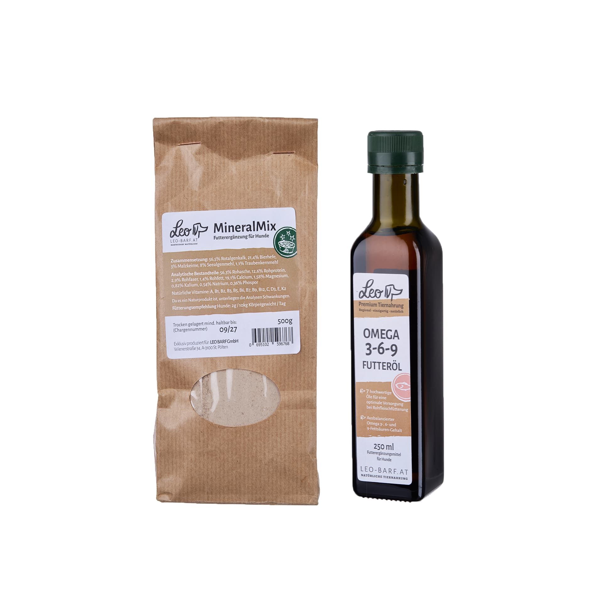 Leo Barf Mineralmix und Futteröl