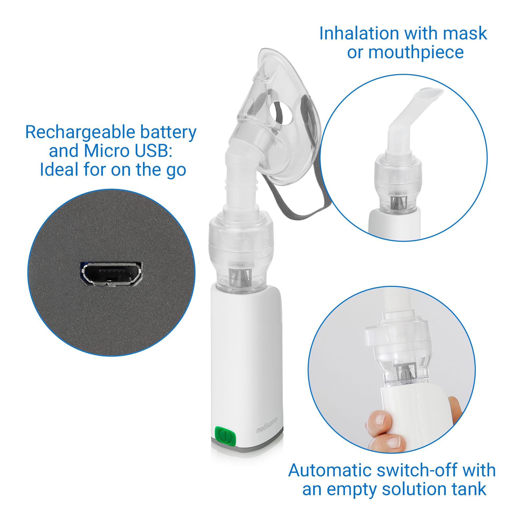 medisana IN 535 tragbarer Inhalator