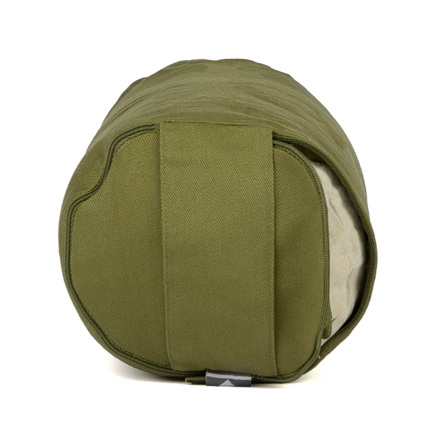bodhi Yoga MINI BOLSTER ECO (Nackenrolle) Buchweizenschalen lodengrün