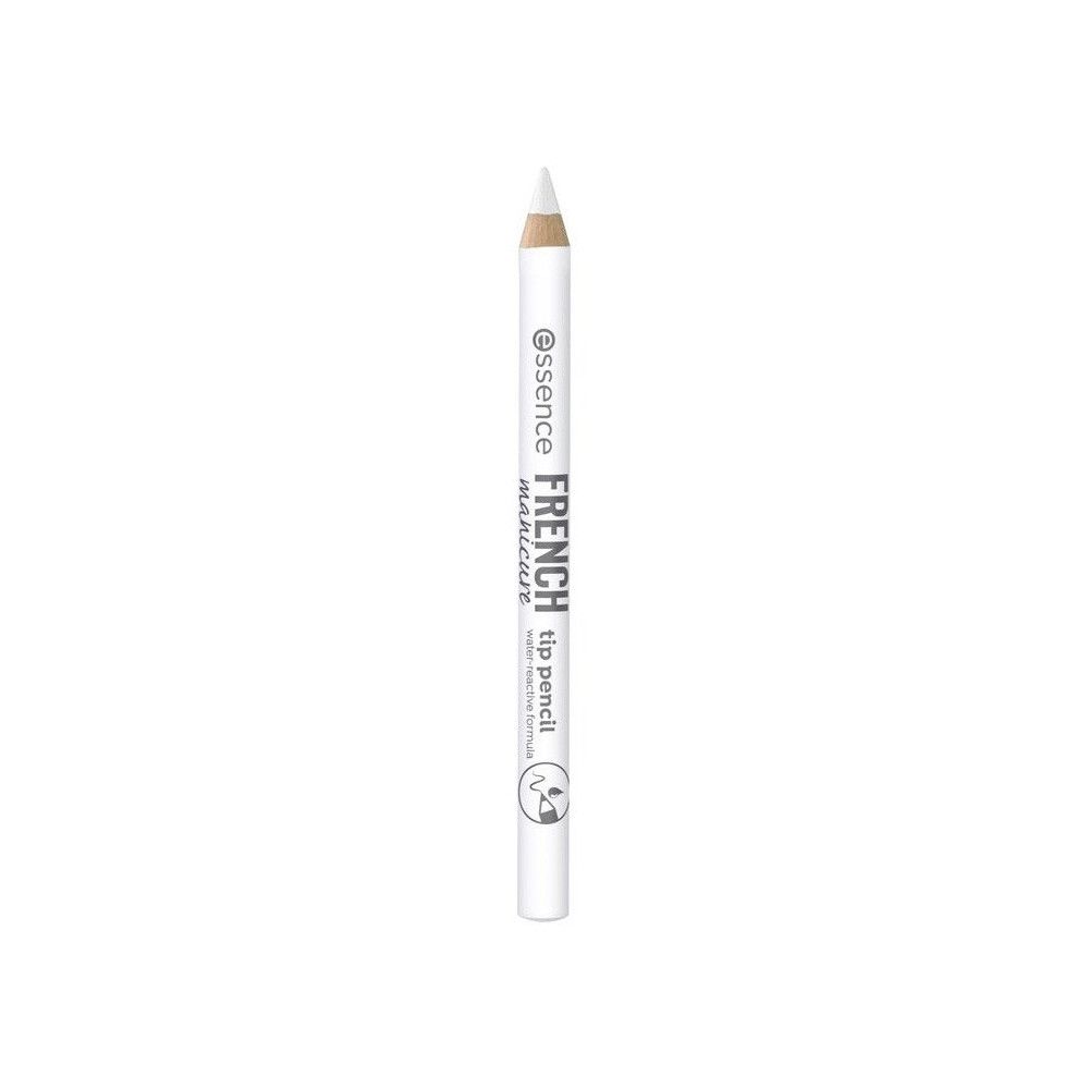 Weißer Stift mit Spitze. Aufschrift: French Highlighter, Essence. Mit Tierlogo.