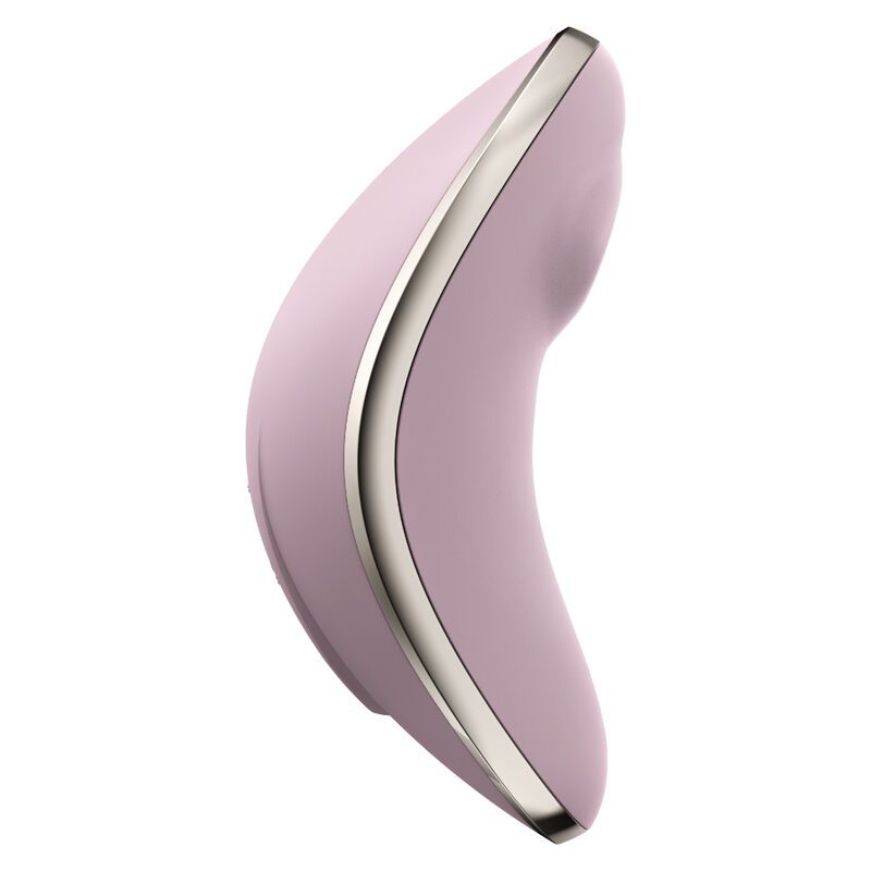 Rosa Satisfyer Vulva Lover 1 mit silbernem Rand, zeigt Air Pulse + Vibration.