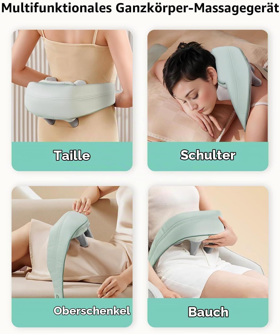 Multifunktionales Massagegerät für Taille, Schulter, Oberschenkel und Bauch.