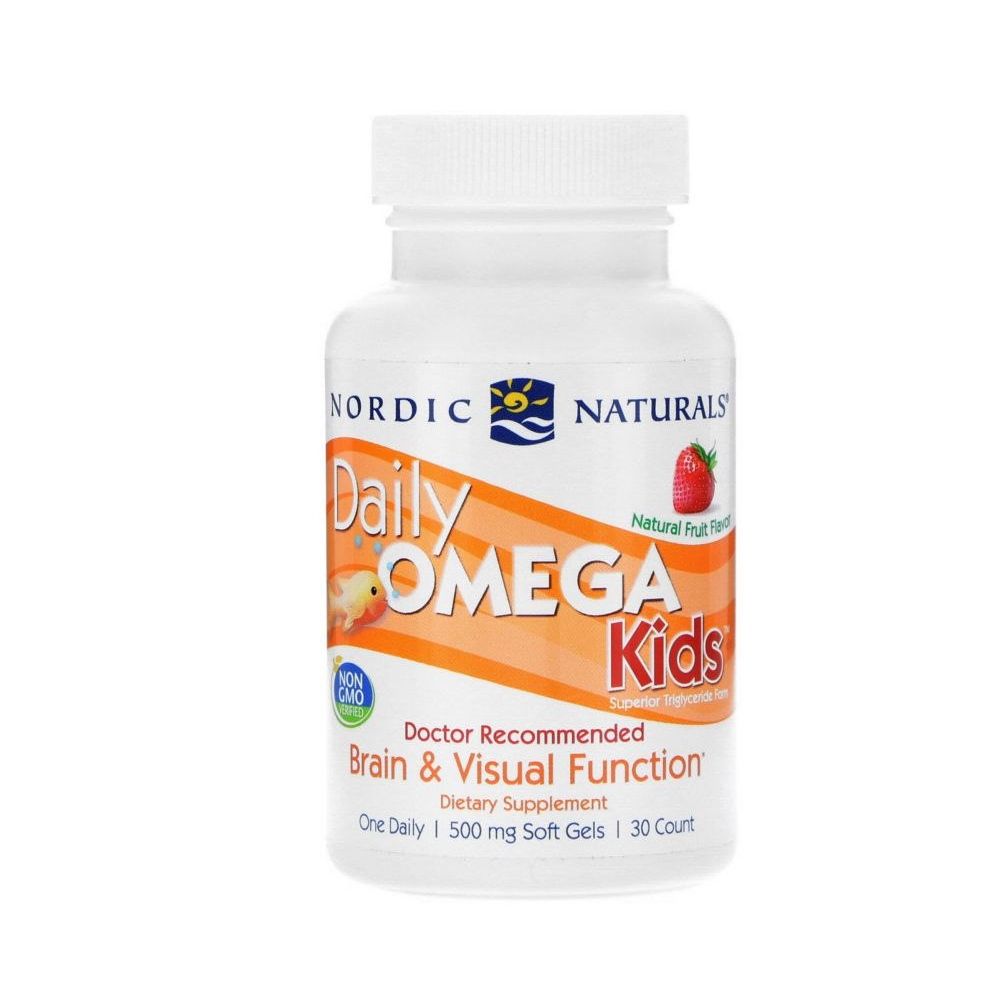 NORDIC NATURALS Daily Omega Kids, natürlicher Fruchtgeschmack